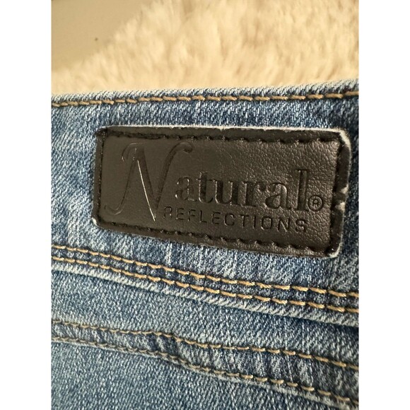 Natural Reflections Flannel-Lined Medium Wash Straight Leg Jeans Size 12 Outdoor - Picture 11 of 12